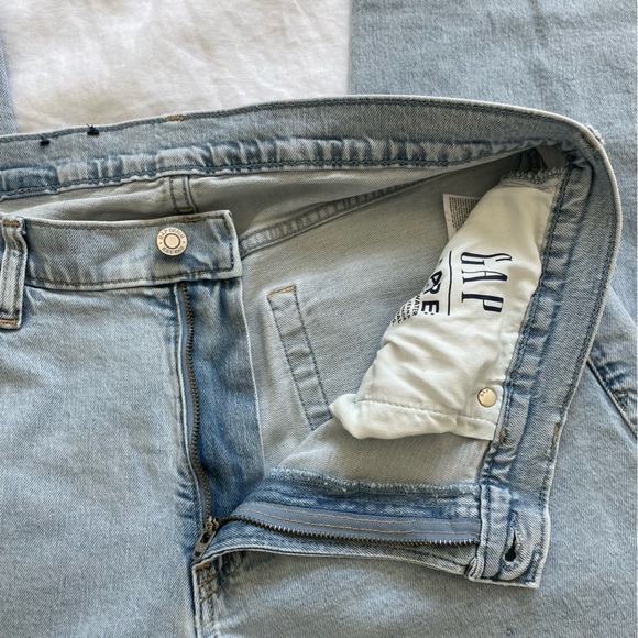 GAP Mid Rise Organic Cotton '90s Loose Jeans with Washwell Size 12 R - Picture 13 of 15